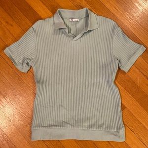 Men’s Short Sleeve Ribbed Zara Collared Shirt